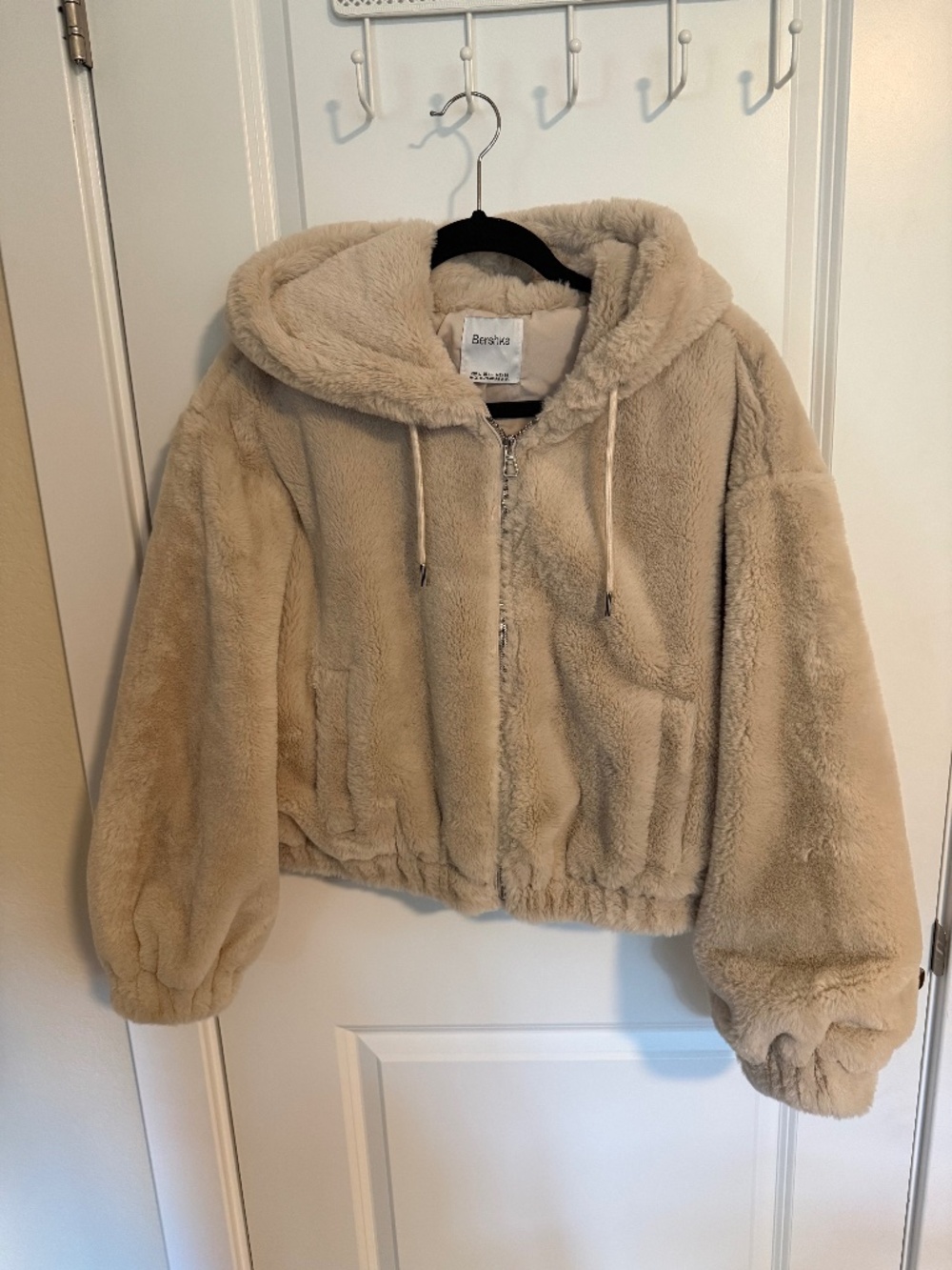 faux fur bomber jacket